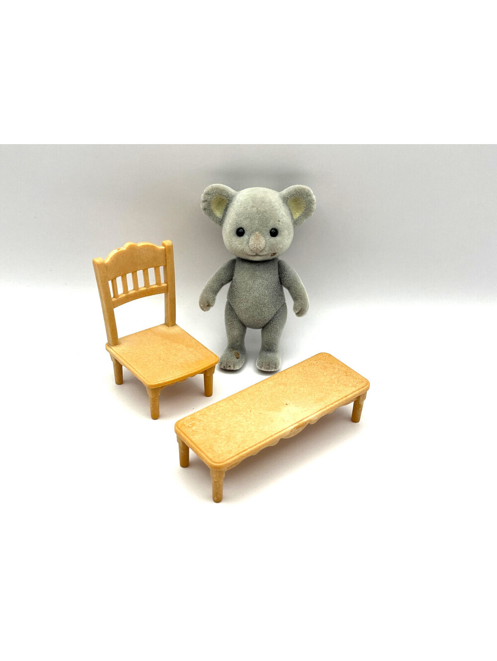 Calico Critters Sylvanian Families Koala Figure with Replacement Table and Chair